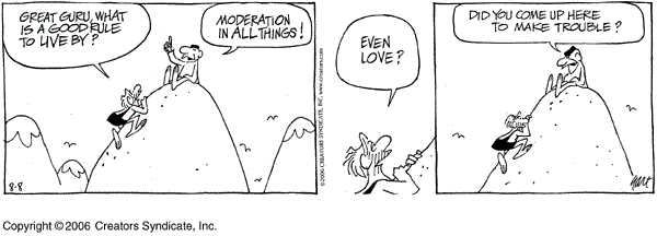 Moderation cartoon